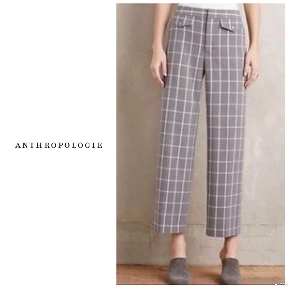 Anthropologie Charlie Gridlock crop pants